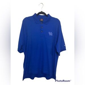 University of Kentucky Nike blue short sleeve polo shirt. Medium